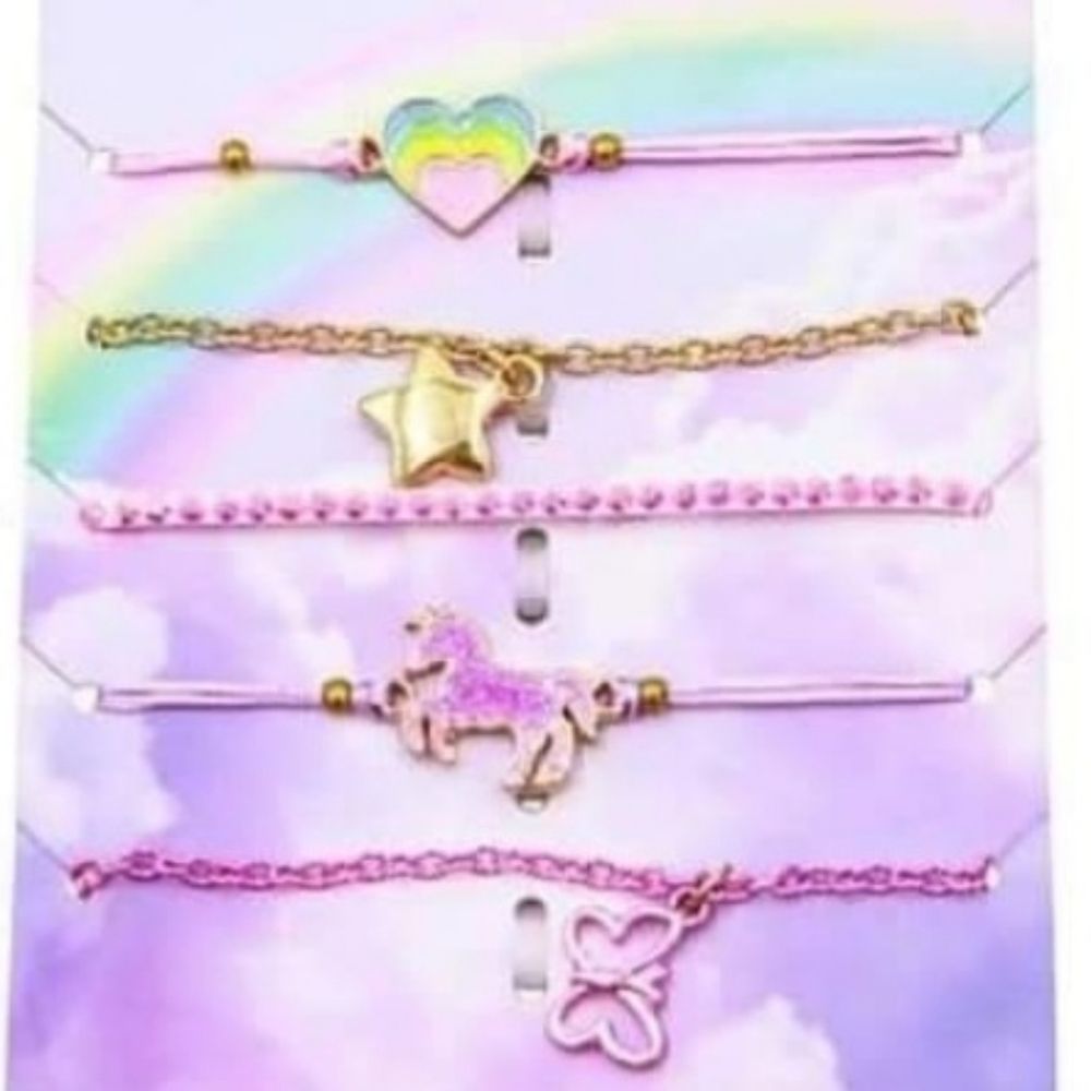 NEW BEST FRIEND BRACELETS 5 PIECE SET